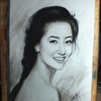 手绘美女（美吗？亲！如果你觉得美点击图片购买哦）