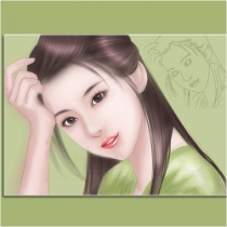 手绘美女_ （美吗？亲！如果你觉得美点击图片购买哦）