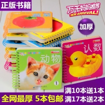0-3岁宝宝早教书撕不烂识字卡片 婴儿幼儿童早教启蒙书籍看图玩具