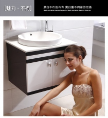 欧式PVC浴室柜组合洗脸盆洗漱台组合卫浴柜静灯